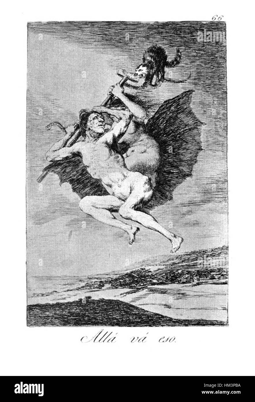 Goya - Caprichos (66) Stockfoto