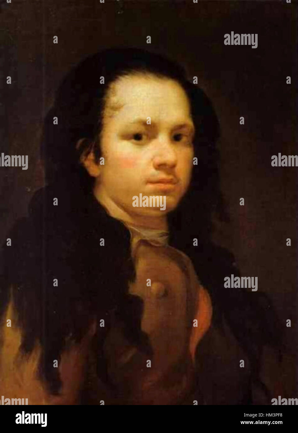 Goya Selbstportrait (1771-75) Stockfoto