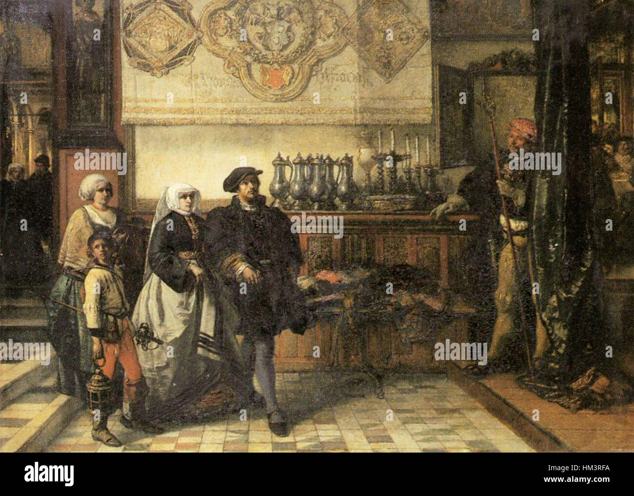 Henri Leys - Frans Floris gonna ein Saint Luke fest 1540 - WGA12951 Stockfoto