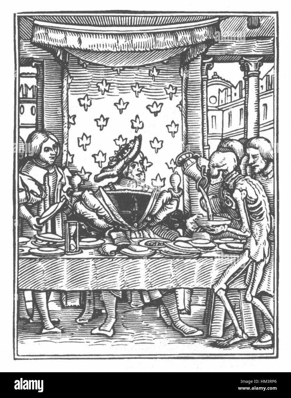 Holbein Danse Macabre 8 Stockfoto