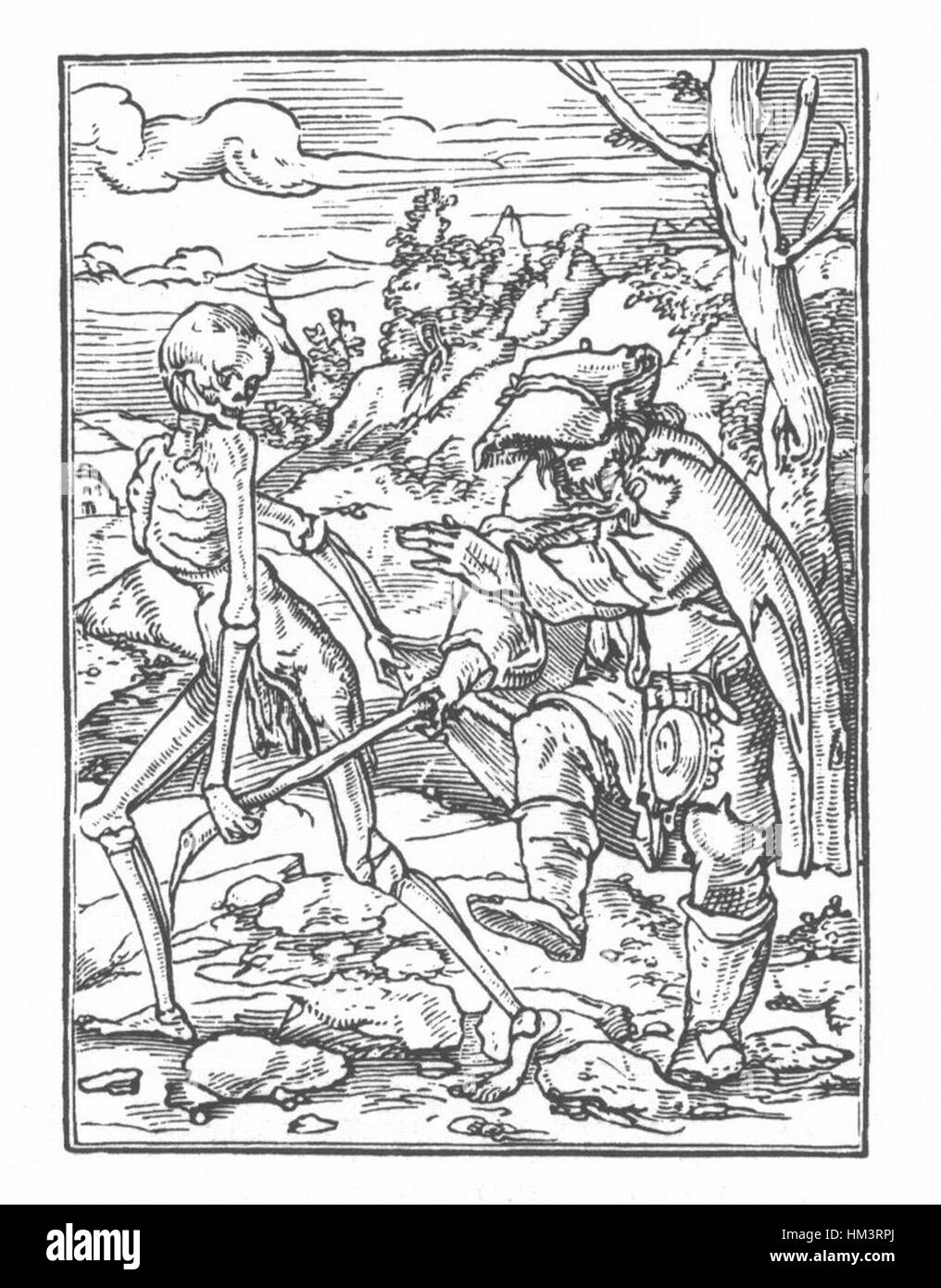 Holbein Danse Macabre 47 Stockfoto