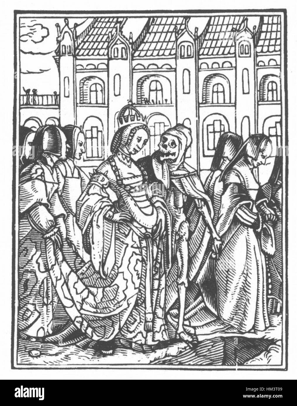 Holbein Danse Macabre 10 Stockfoto