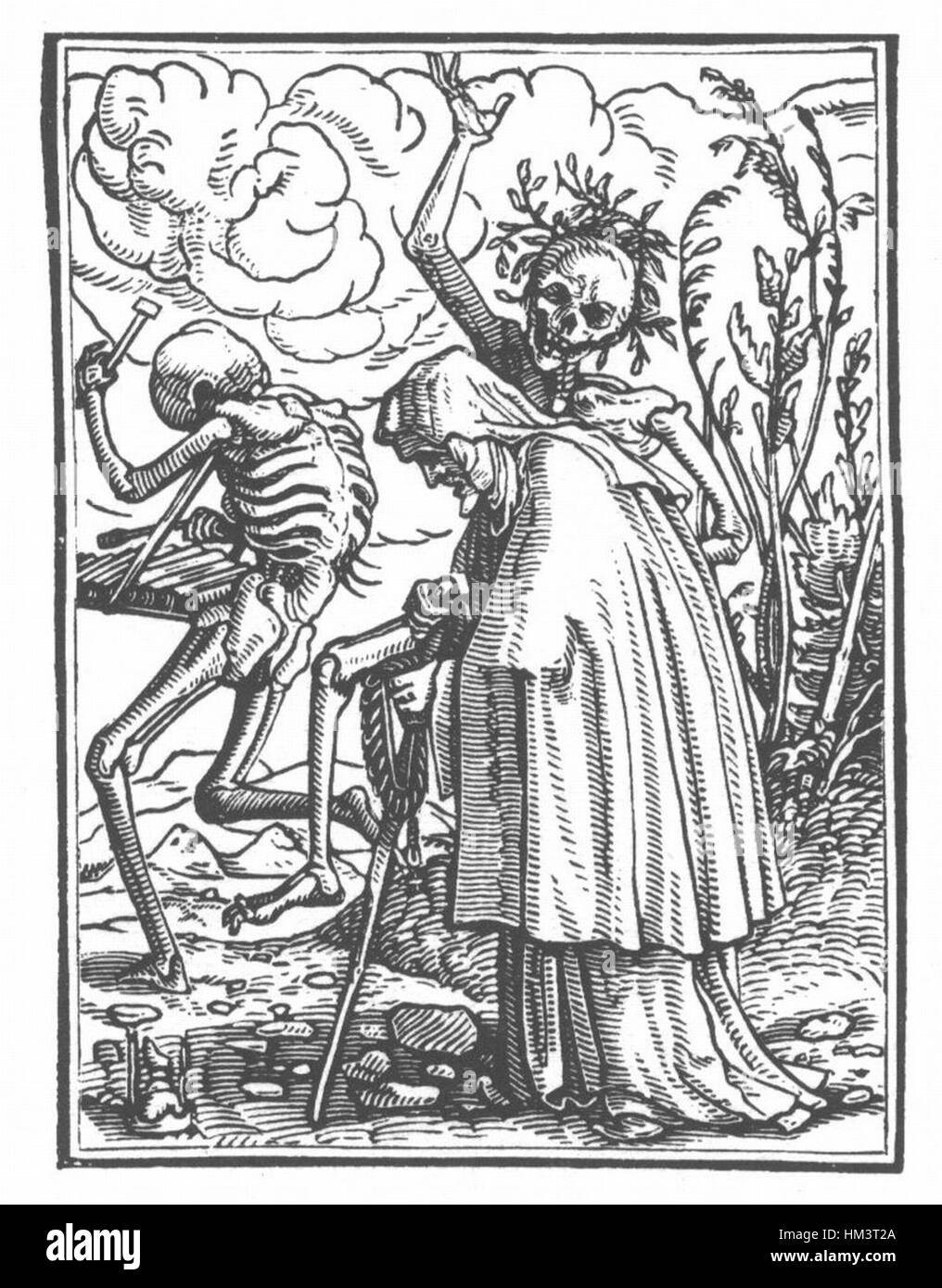 Holbein Danse Macabre 25 Stockfoto