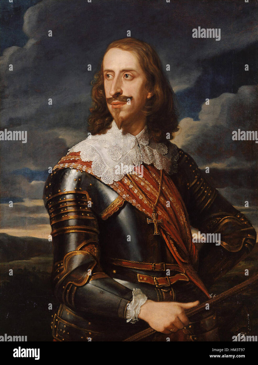 Jan van Den Hoecke - Erzherzog Leopold Wilhelm in Rüstung (1614-1662) Stockfoto