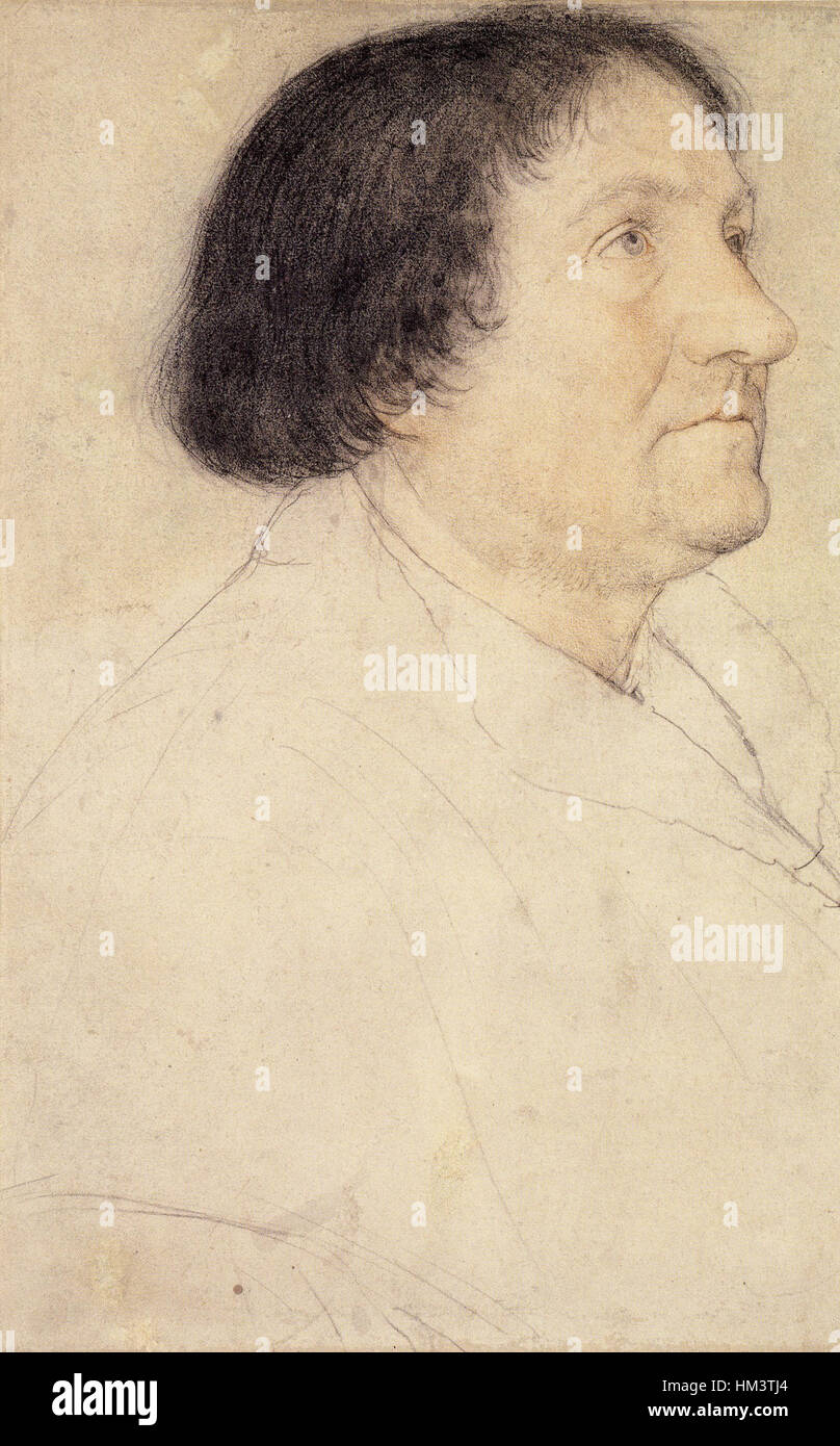 Jakob Meyer, Kreide Zeichnung von Hans Holbein den jüngeren Stockfoto