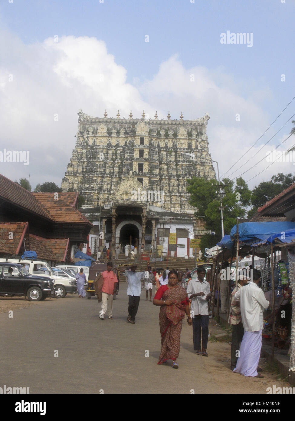 Shri Padmanabhaswamy Tempel befindet sich in Thiruvananthapuram, Kerala, Indien. Stockfoto