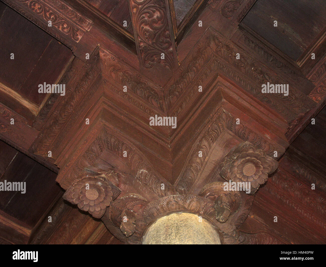 Kuthiramalika-Palast. Trivandrum, Kerala, Indien ist ein schöne zweistöckige Palast liegt in der Nähe der Sree Padmanabhaswamy Tempel. Stockfoto