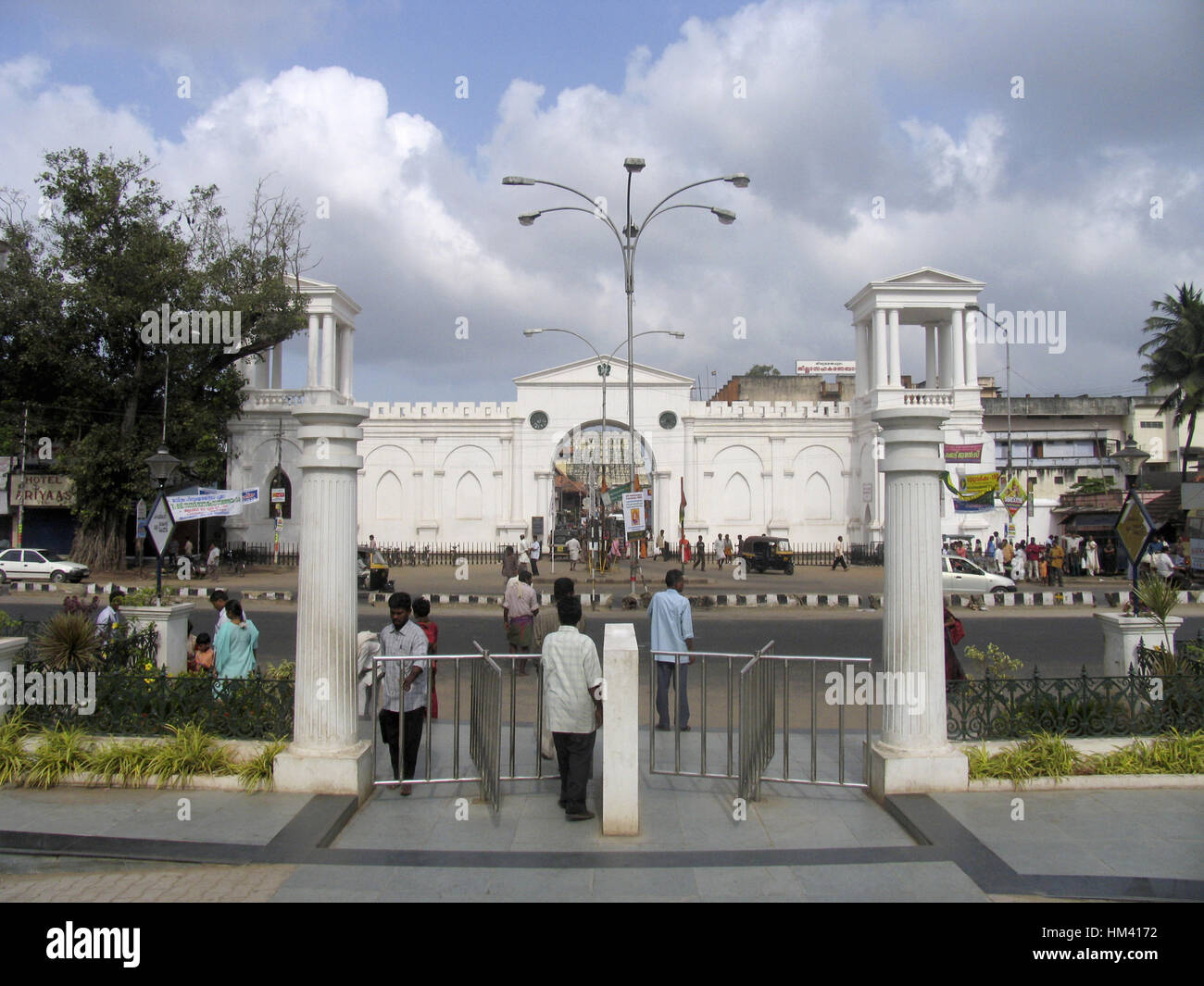 Eingang des Sri Padmanabhaswamy Tempel in Trivandrum, Kerala, Indien Stockfoto