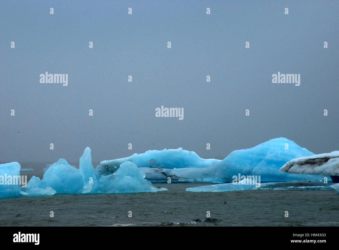 Eisberge in Jökulsárlón, Island. Stockfoto