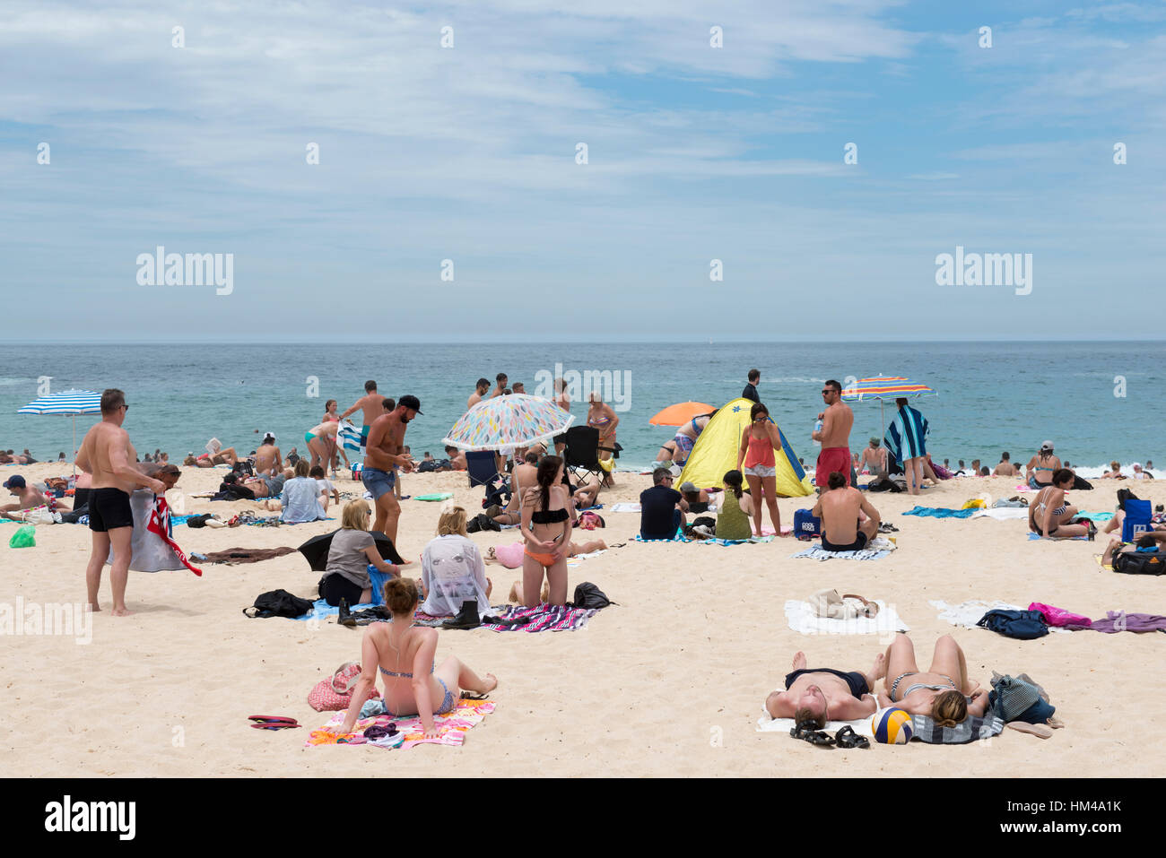 Sommer-Sonnentag am Coogee Beach, Sydney New South Wales Australien Stockfoto