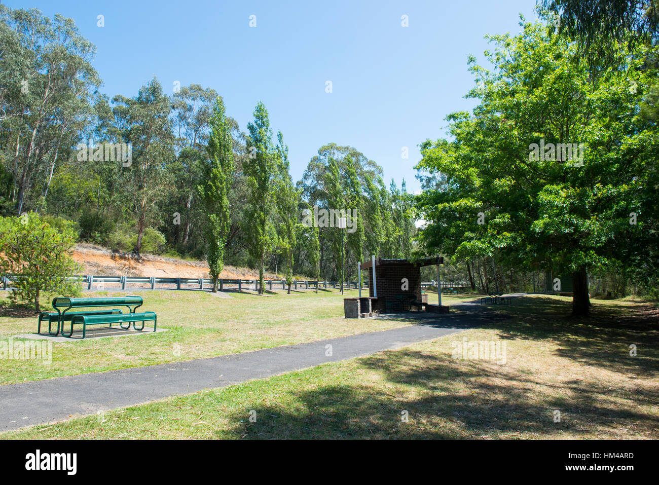 Malerische Raststätte auf der A1 in Victoria, Australien Stockfoto