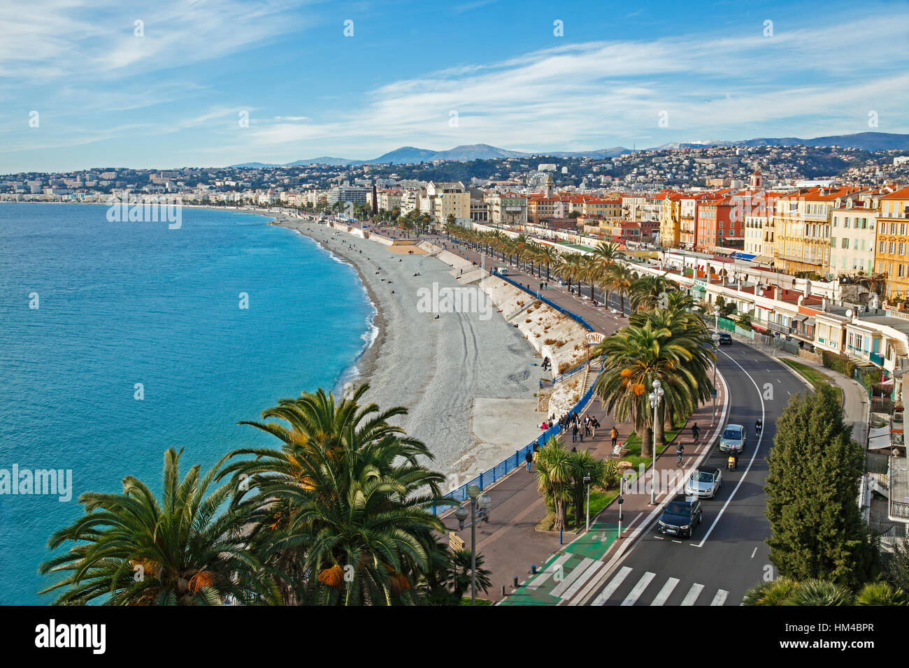 Promenade des Anglais, Nizza, Côte d ' Azur, Frankreich Stockfoto