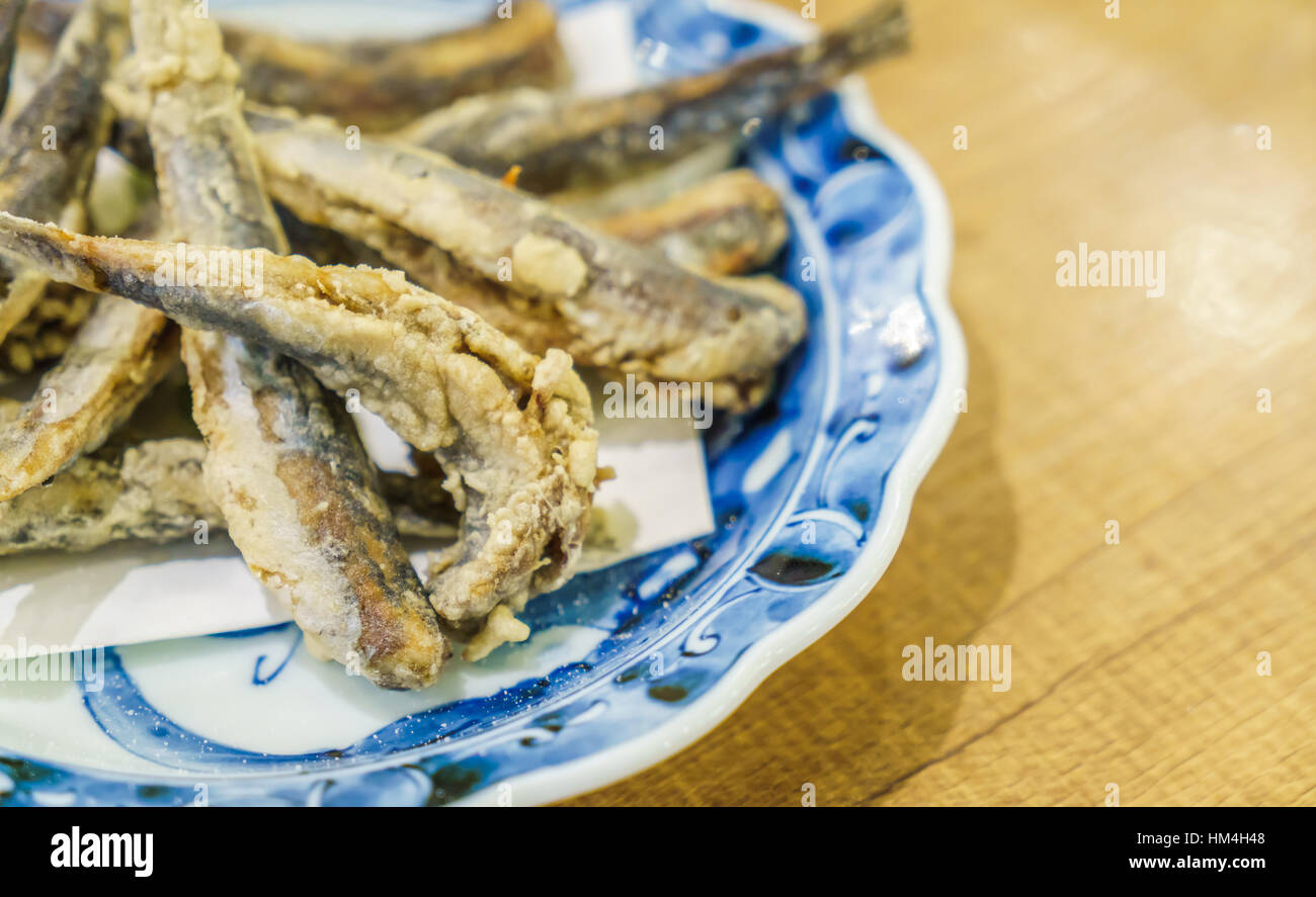 Frische Sardinen Feuer Stockfoto