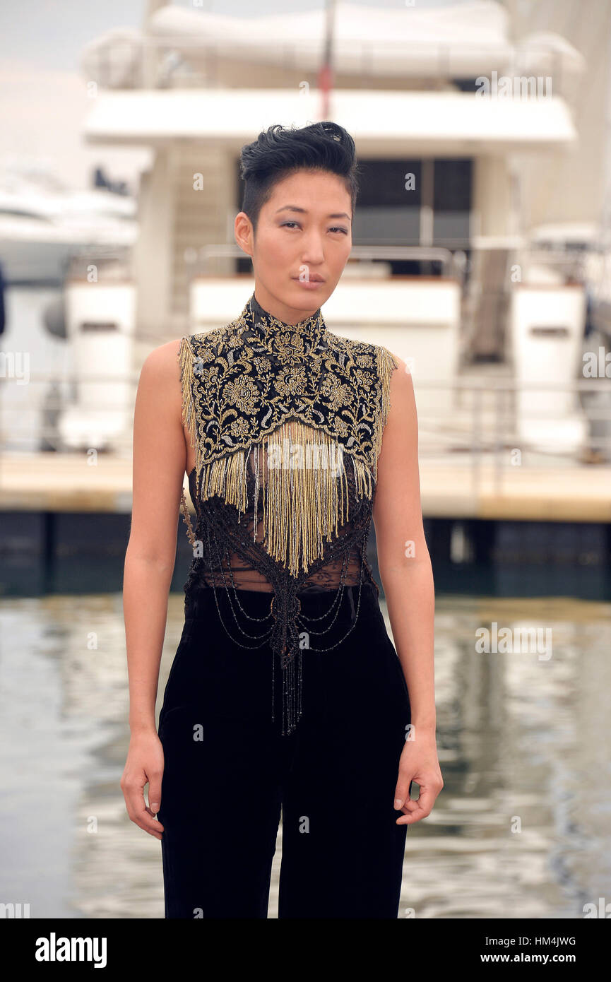 Jihae, die Teilnahme an den internationalen Markt der Kommunikation Programme (MipCom) in Cannes (Südost-Frankreich) am 10/2016/17 Stockfoto