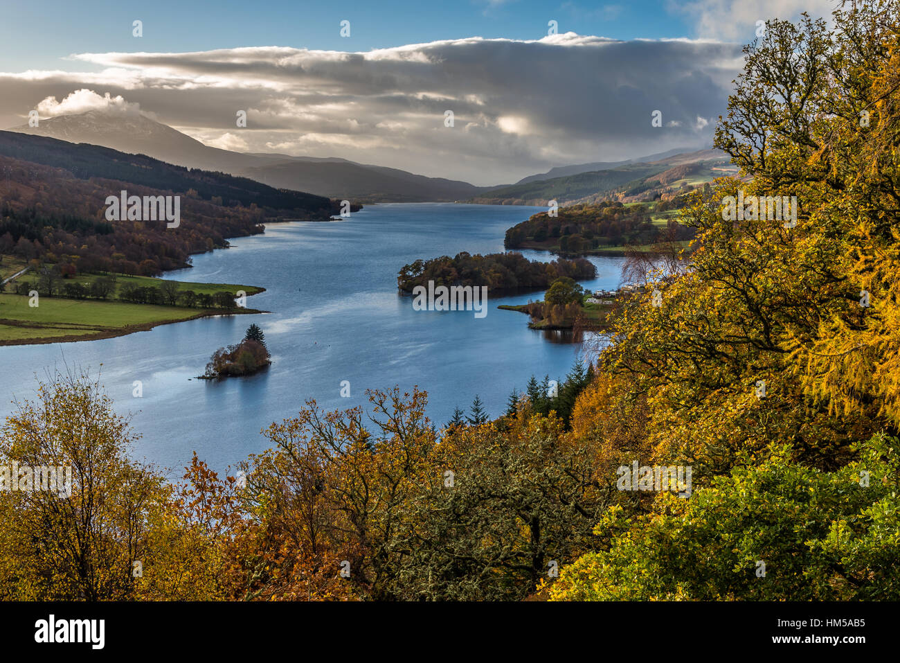 Die Queens-Ansicht im Herbst Farben Stockfoto