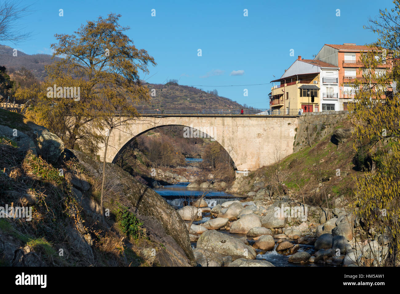 Cabezuela del Valle, Extremadura, Spanien. Stockfoto