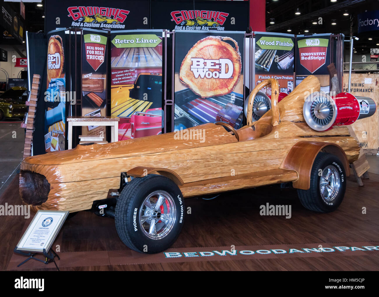 "Cedar Rakete" maßgeschneiderte Mazda RX-8 Protokoll Auto bei SEMA. Stockfoto