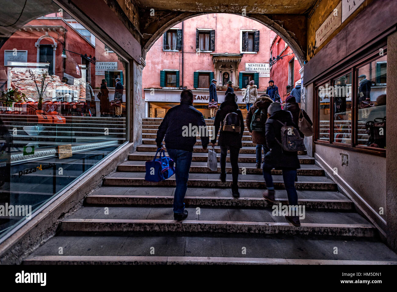 Italien Venetien Venezia Sestiere San Marco Brücke S. Antonio Stockfoto