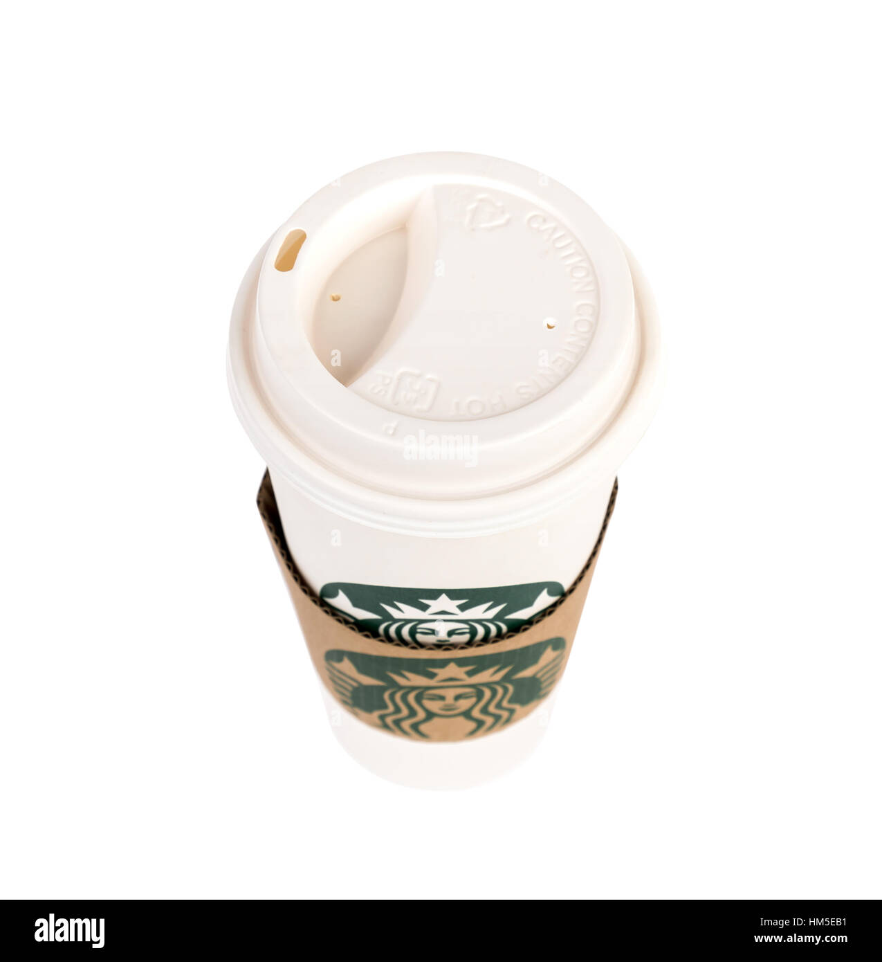 Loei, THAILAND - 24. August 2015: Glas Starbuck Kaffee gemischt Getränke bei Loei, Thailand. Stockfoto