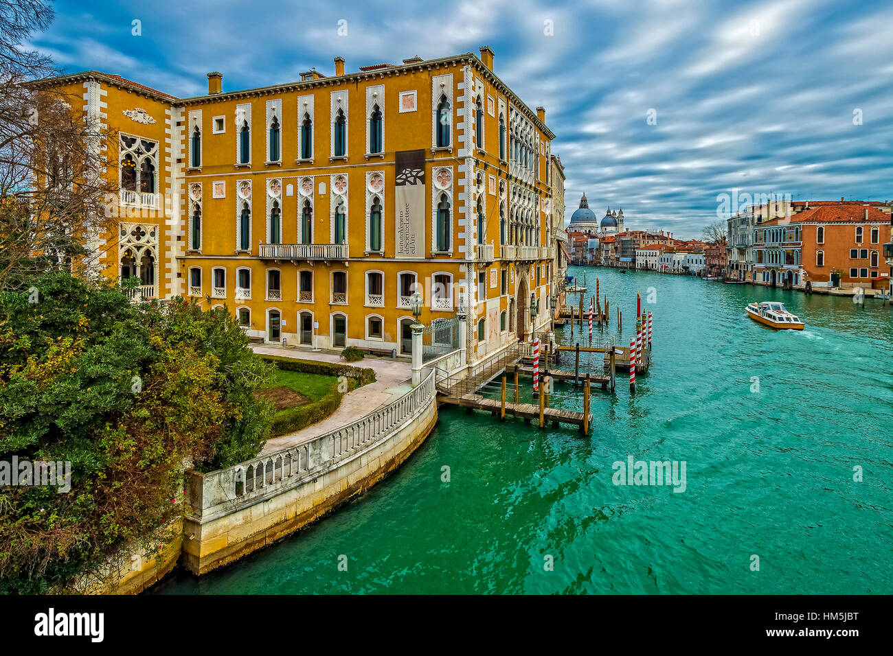 Italien Venetien Venedig Canal Grande Sestiere San Marco - Istitito di Lettere Scienze Ed Arti Stockfoto