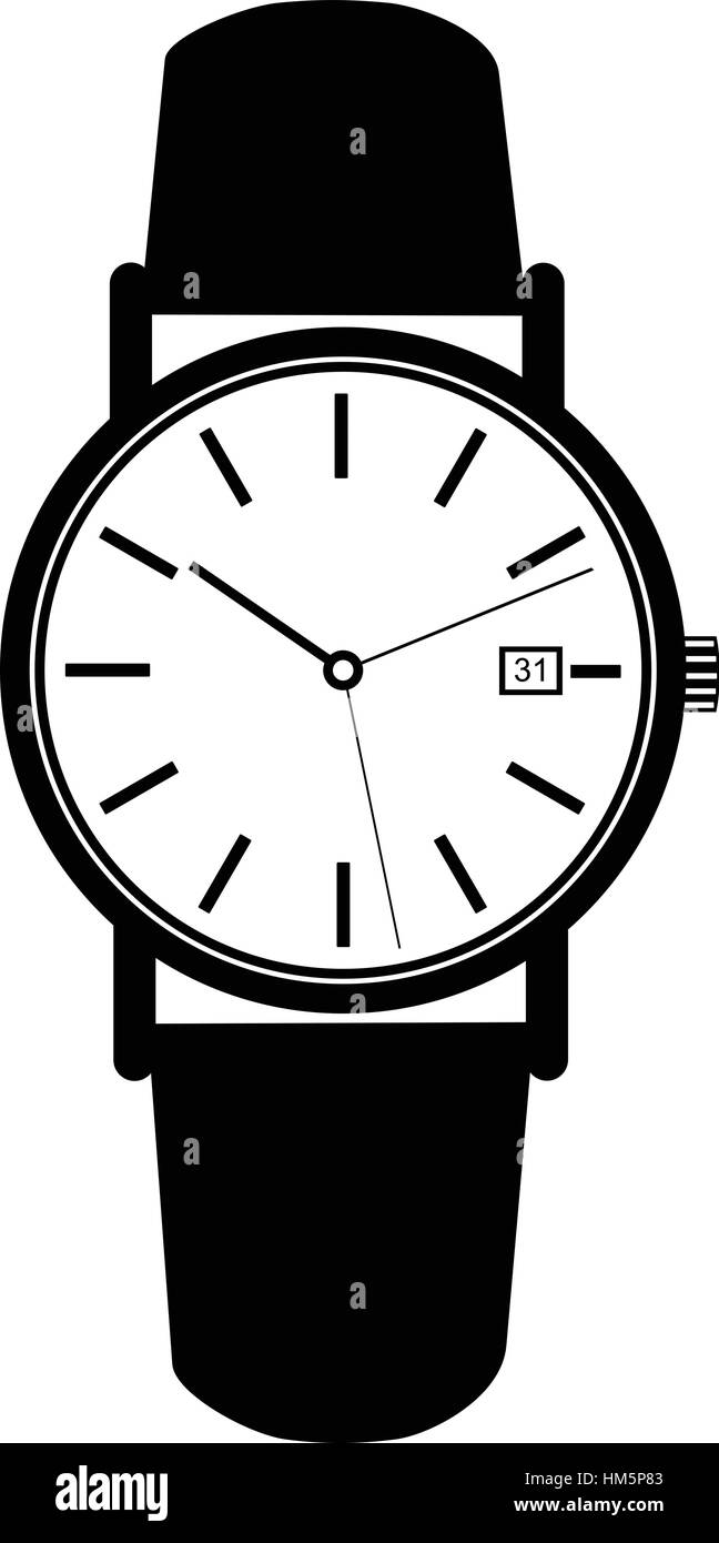 Klassischer Luxus Mechaniker Business Stil Hand Uhren Vektor Eps 10 Stock Vektor