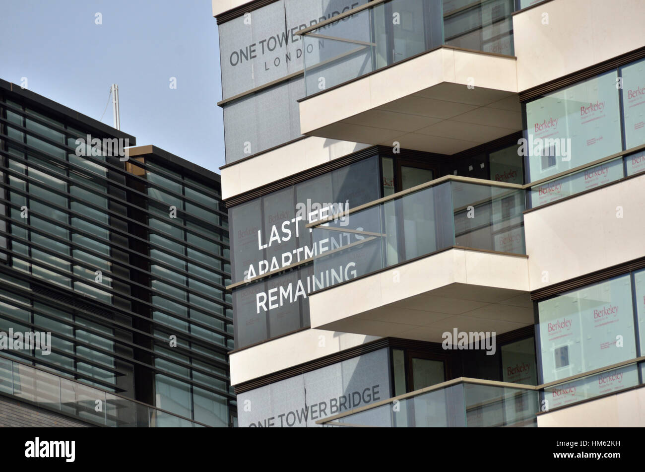 Ein Tower Bridge Apartments, London Bridge, London, UK Stockfoto
