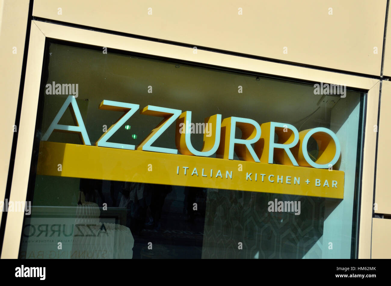 Azzurro italienische Küche und Bar, Tooley Street, London Bridge, London, UK Stockfoto