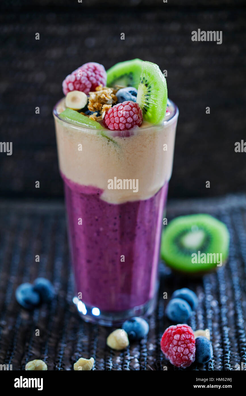 Gemischtes Frucht-smoothie Stockfoto
