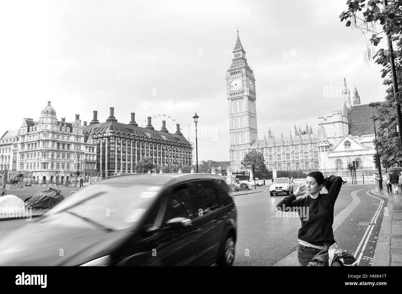 Palast von Westminster und big ben Stockfoto