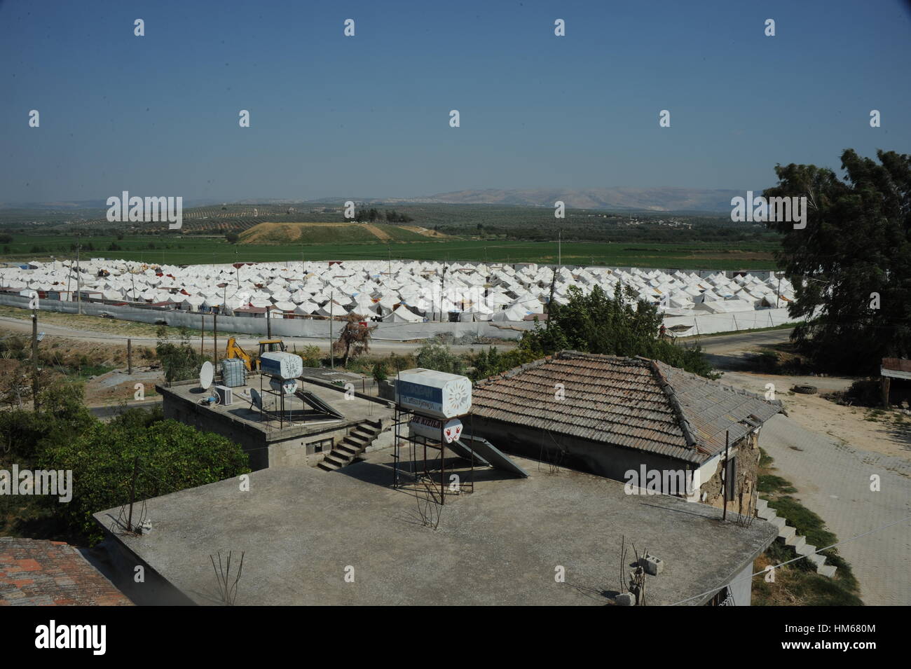 Die syrischen Flüchtlinge in der Türkei. -16/08/2011 - Türkei - Flüchtlinge-Camp.   -Chris Huby / Le Pictorium Stockfoto