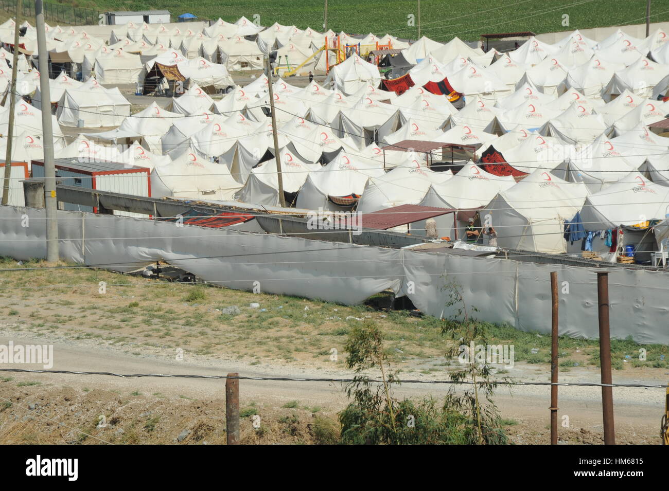 Die syrischen Flüchtlinge in der Türkei. -16/08/2011 - Türkei - Flüchtlinge-Camp.   -Chris Huby / Le Pictorium Stockfoto