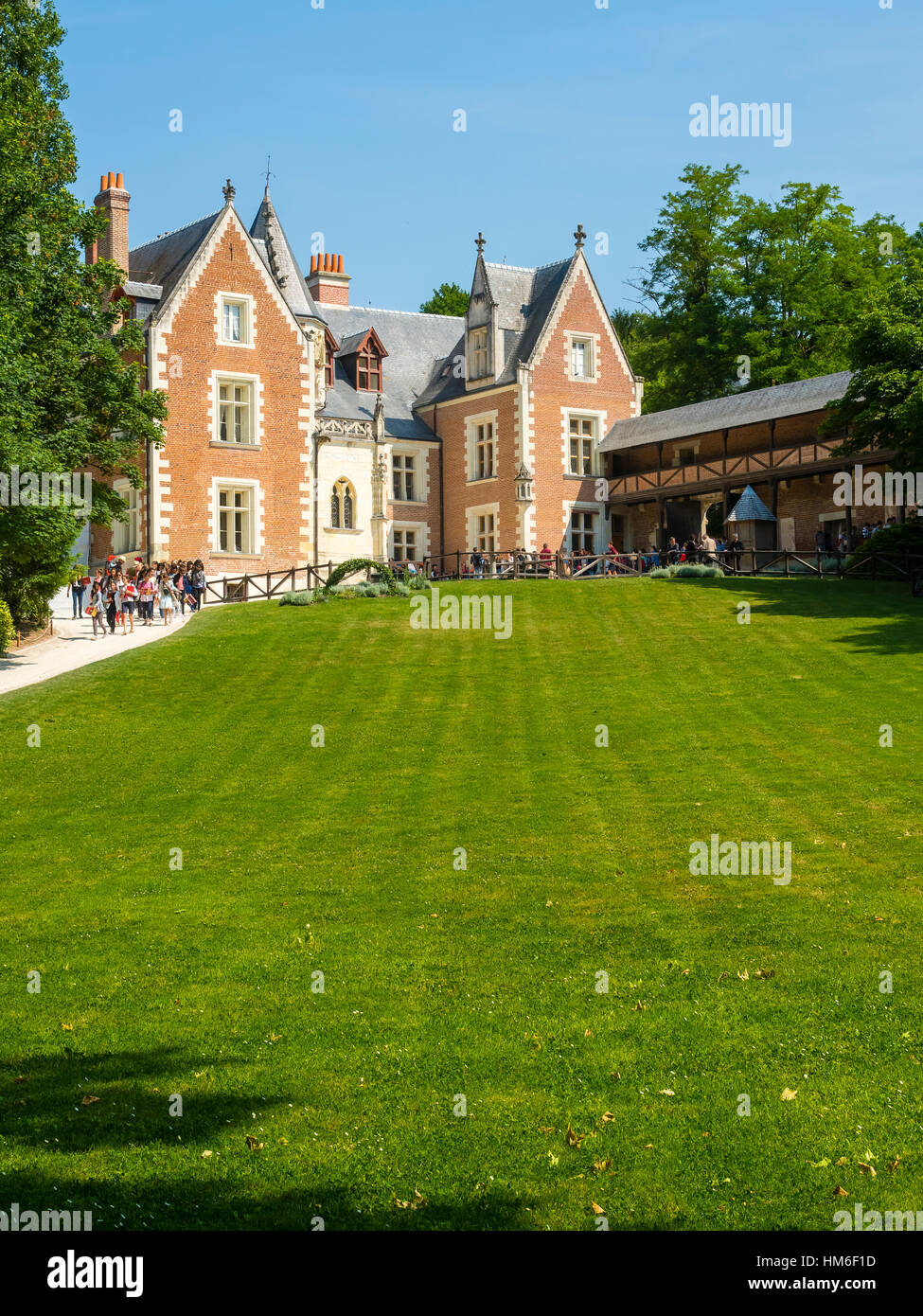 Château du Clos Lucé, Amboise, Indre-et-Loire, Loire-Tal, Leonardo da Vinci Museum, Centre, Frankreich Stockfoto
