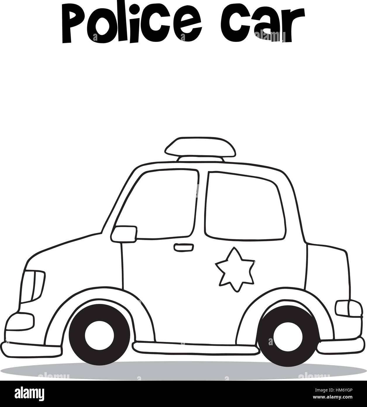 Polizeiauto Zeichnen