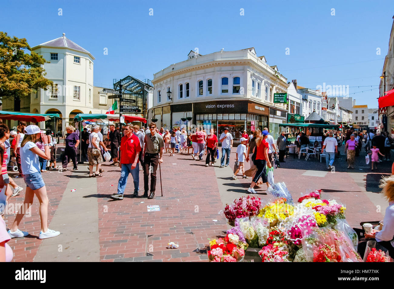 Straßenszene in Worthing Stockfoto