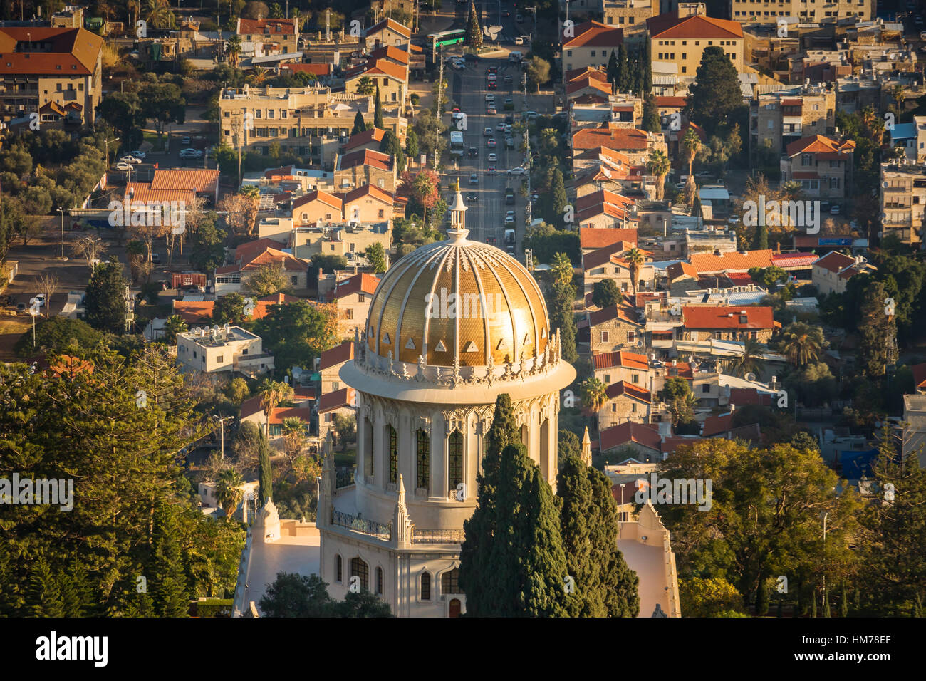 Bahai Schrein-Gärten in Haifa internationaler Hauptsitz Bahai-Glauben Stockfoto