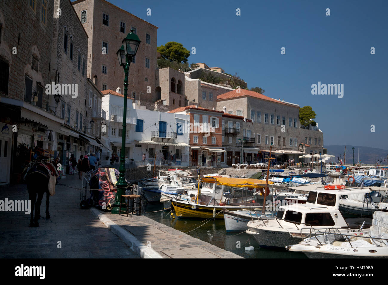 Hydra-Stadt Hydra Griechenland Stockfoto