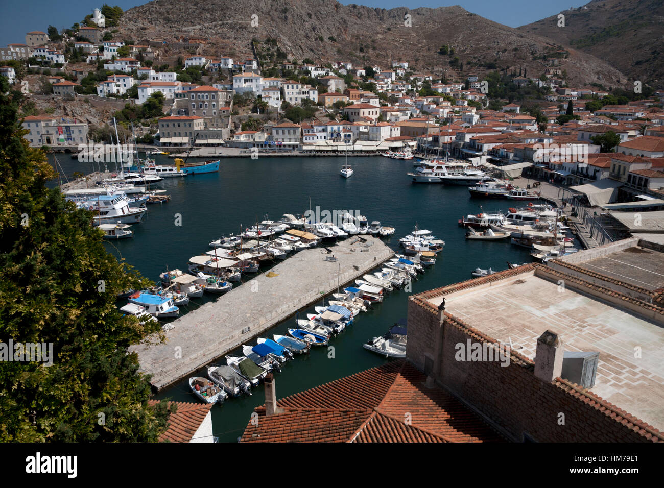 Hydra-Stadt Hydra Griechenland Stockfoto