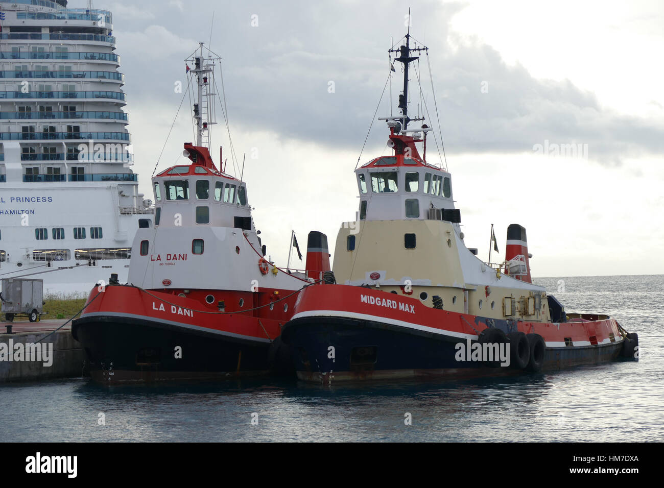 zwei Schlepper Stockfoto