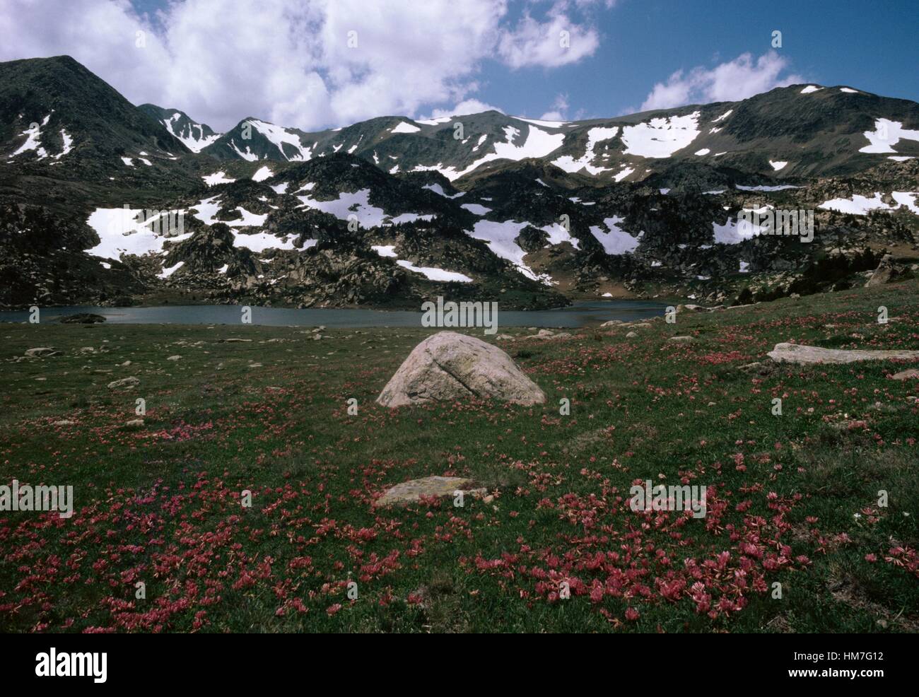 See unter Pic Carlit oder Pic Carlitte, Cerdanya, Pyrenäen, Frankreich. Stockfoto
