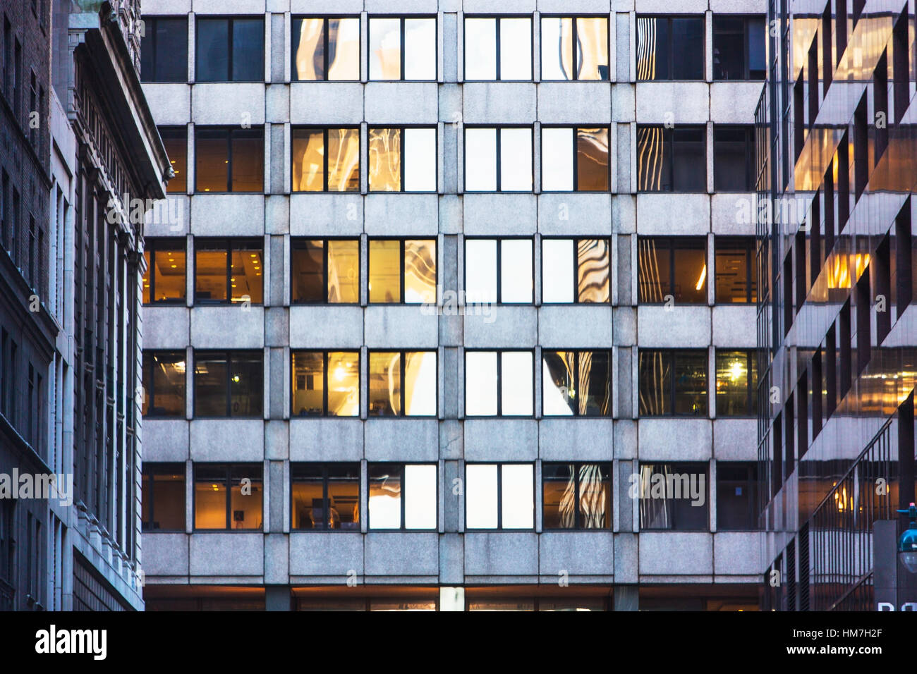 USA, New York Wolkenkratzer in Großstadt Stockfoto