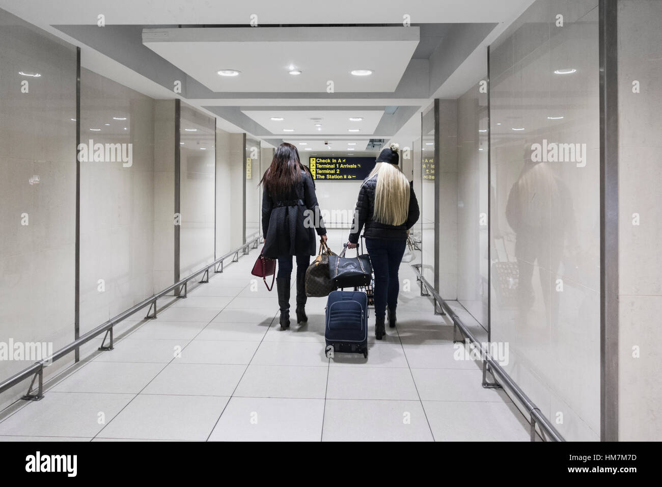 Manchester Airport Terminal 1 Eingang. Manchester. UK Stockfoto