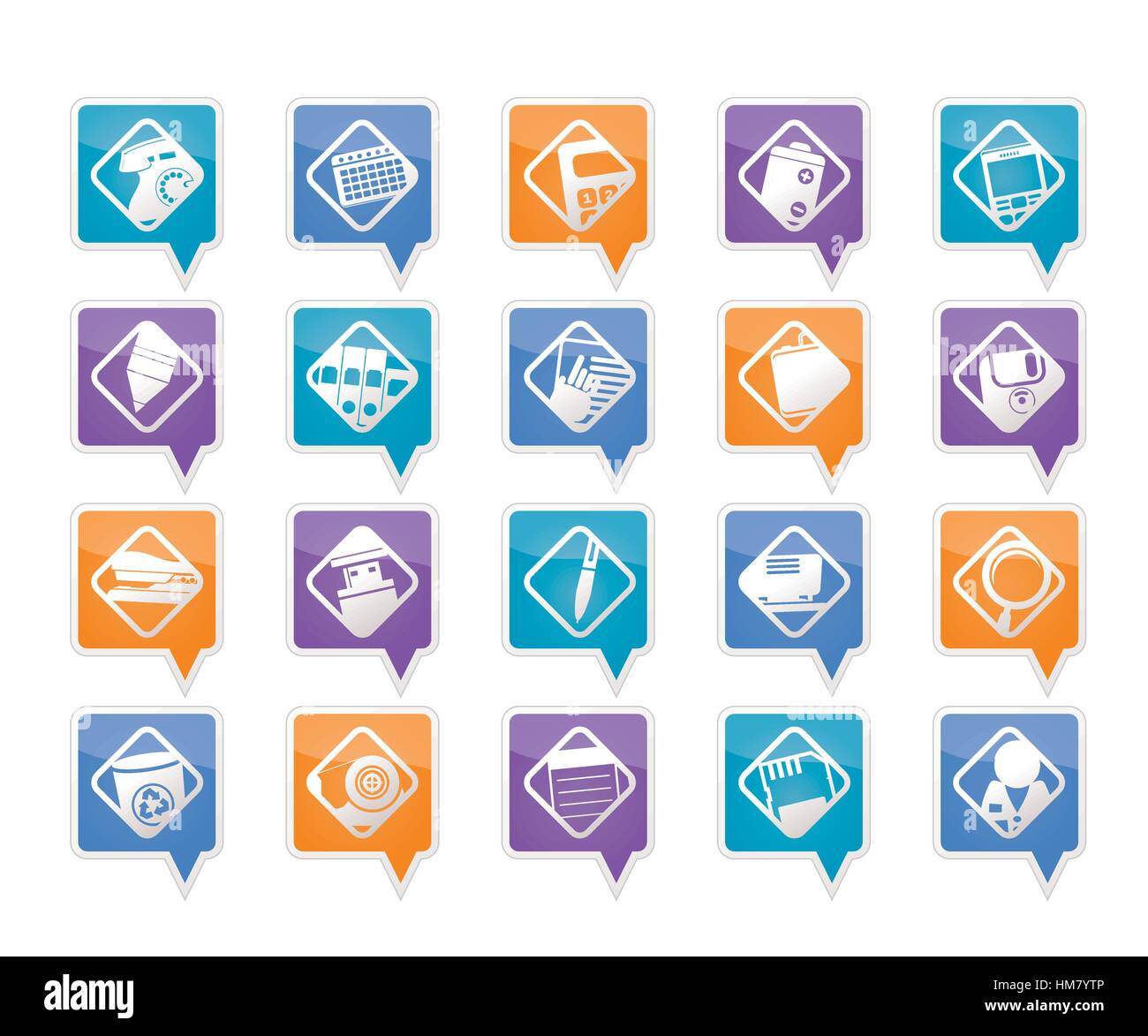 Office-Tools-Symbole Stock Vektor