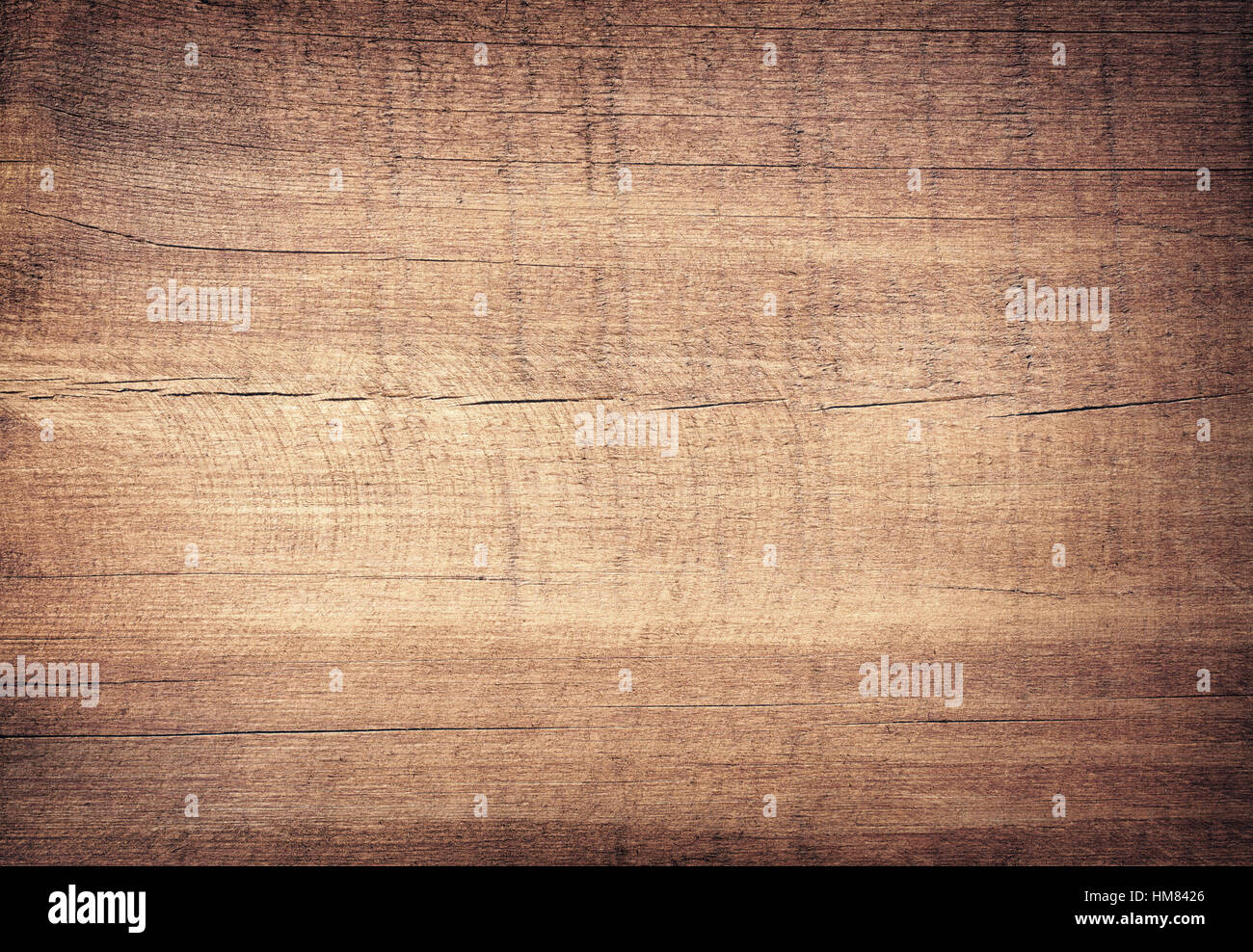 Braun zerkratzt Holzbrett. Holzstruktur Stockfoto