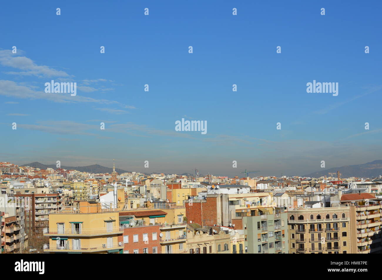 Blick auf Barcelona, Spanien Stockfoto