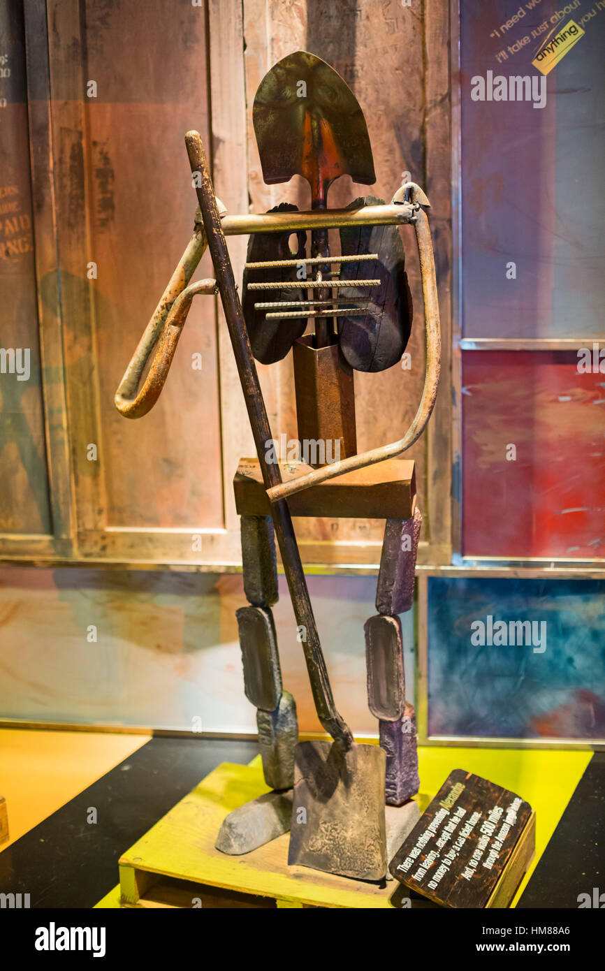 Cincinnati, Ohio - The National Underground Railroad Freedom Center, ein Museum über die Sklaverei. Stockfoto
