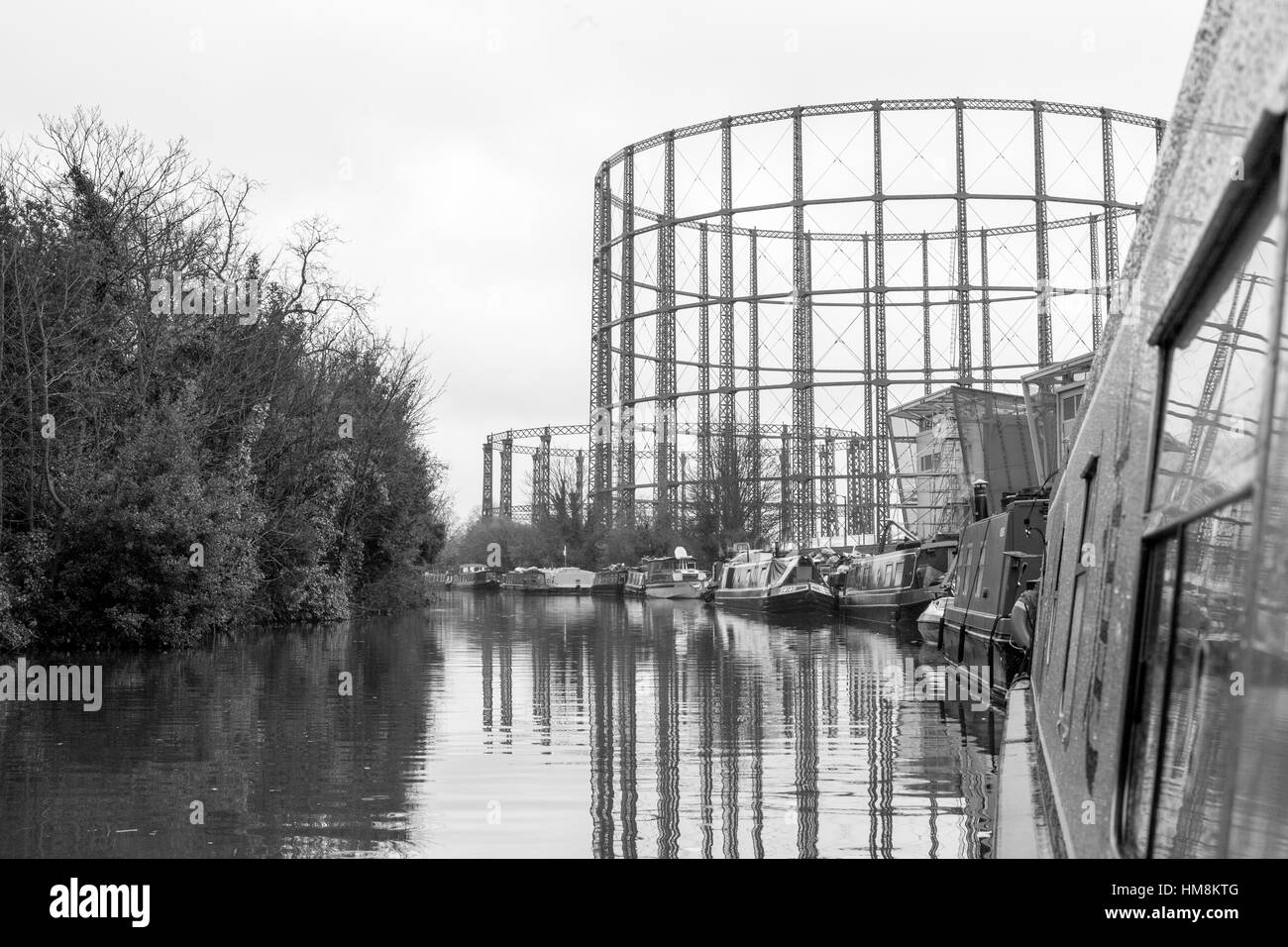 GRAND UNION Canal, Kensal Aufstieg Stockfoto