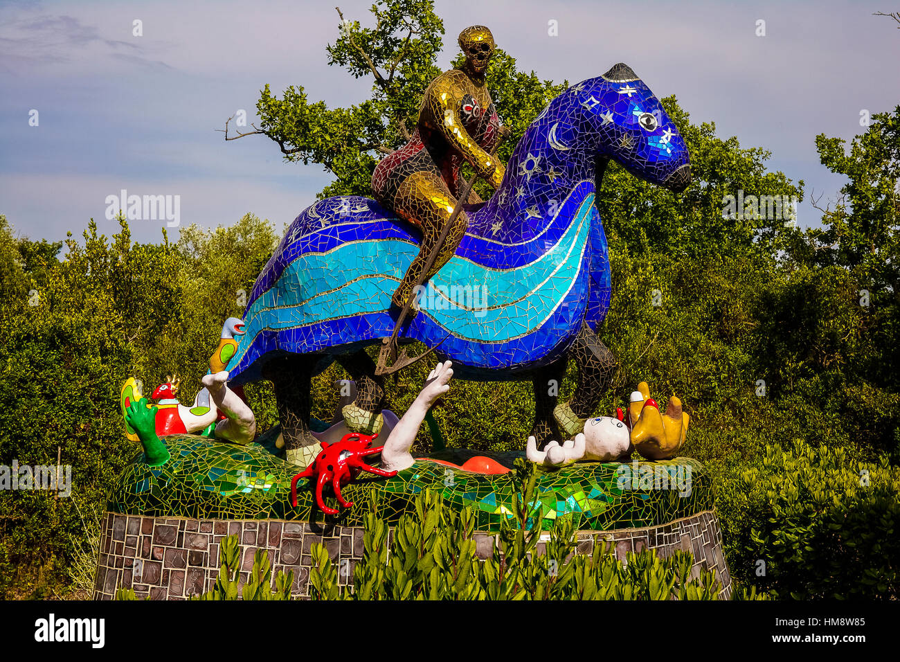 Der Tarot Garten Ist Ein Kunstlerische Park Befindet Sich In