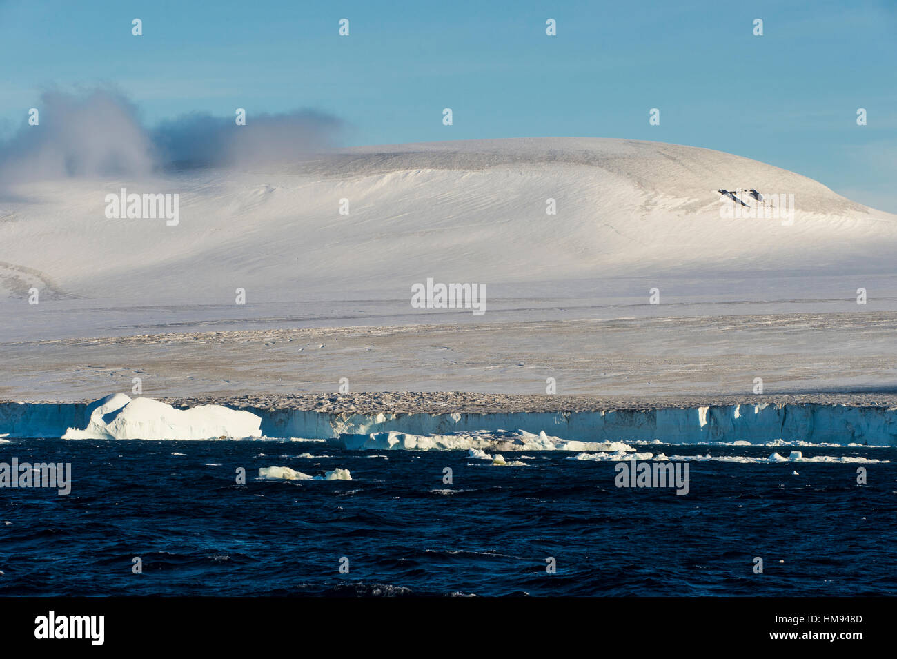 Riesige Gletscher über Tabarin Halbinsel, Antarktis, Polargebiete Stockfoto