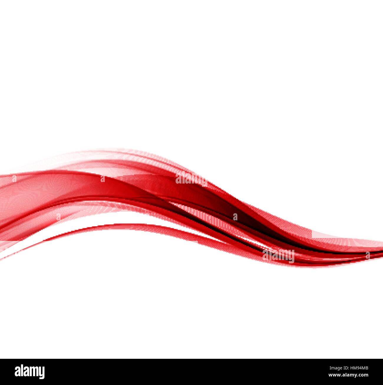 Vektor abstrakte Farbe rote Welle Design-Element. Stock Vektor