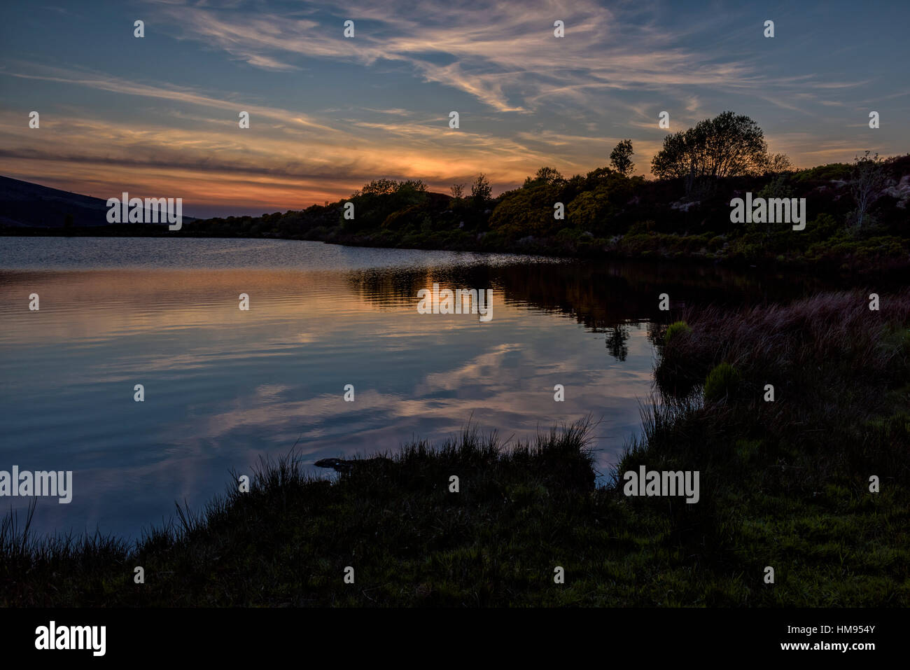 Eiche Lough, Sperrin Mountains, County Tyrone, Ulster, Nordirland, Vereinigtes Königreich Stockfoto